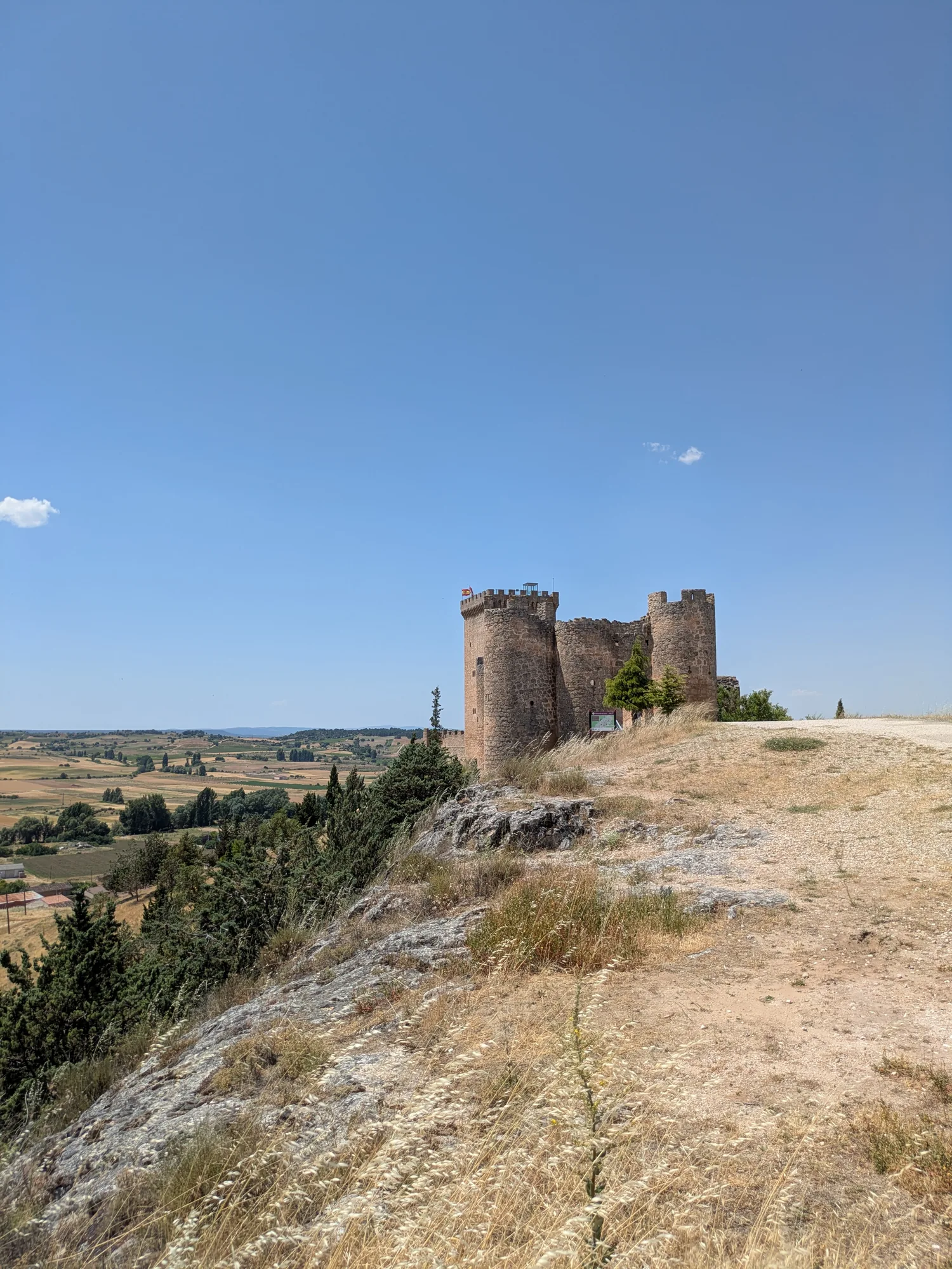 Castle above the Castilian landscape